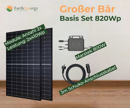 Balkonkraftwerk Basis-Set "Großer Bär"